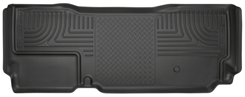 Ford F250 Floor Mat - Rear - Husky Liners - WeatherBeater - Black - `11-`15